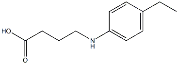 4-[(4-ethylphenyl)amino]butanoic acid,,结构式