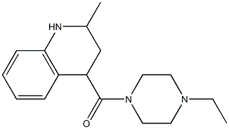 4-[(4-ethylpiperazin-1-yl)carbonyl]-2-methyl-1,2,3,4-tetrahydroquinoline 化学構造式