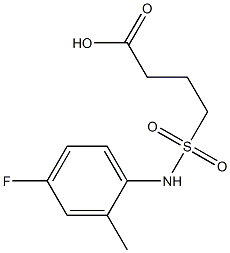  4-[(4-fluoro-2-methylphenyl)sulfamoyl]butanoic acid