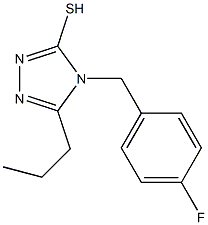 4-[(4-fluorophenyl)methyl]-5-propyl-4H-1,2,4-triazole-3-thiol Structure