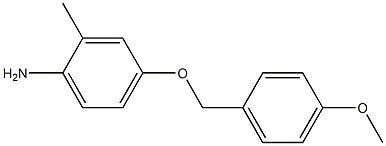 4-[(4-methoxyphenyl)methoxy]-2-methylaniline,,结构式