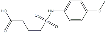 4-[(4-methoxyphenyl)sulfamoyl]butanoic acid