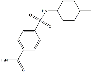 4-[(4-methylcyclohexyl)sulfamoyl]benzene-1-carbothioamide Struktur