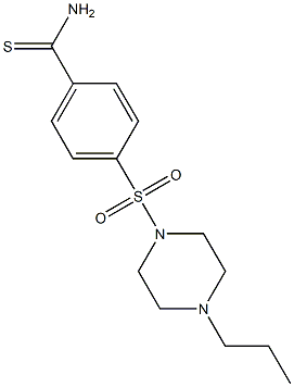 4-[(4-propylpiperazine-1-)sulfonyl]benzene-1-carbothioamide Structure