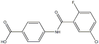 4-[(5-chloro-2-fluorobenzene)amido]benzoic acid