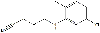 4-[(5-chloro-2-methylphenyl)amino]butanenitrile 结构式