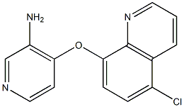 4-[(5-chloroquinolin-8-yl)oxy]pyridin-3-amine,,结构式