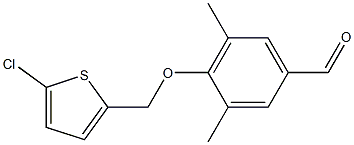 4-[(5-chlorothiophen-2-yl)methoxy]-3,5-dimethylbenzaldehyde 结构式