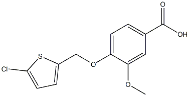 4-[(5-chlorothiophen-2-yl)methoxy]-3-methoxybenzoic acid Structure