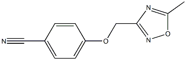 4-[(5-methyl-1,2,4-oxadiazol-3-yl)methoxy]benzonitrile Structure