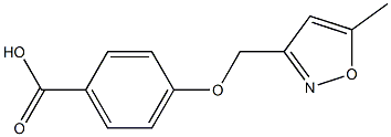 4-[(5-methyl-1,2-oxazol-3-yl)methoxy]benzoic acid Structure