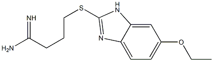 4-[(6-ethoxy-1H-1,3-benzodiazol-2-yl)sulfanyl]butanimidamide,,结构式