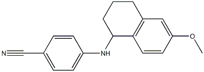 4-[(6-methoxy-1,2,3,4-tetrahydronaphthalen-1-yl)amino]benzonitrile Structure