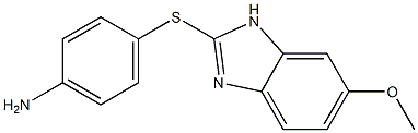 4-[(6-methoxy-1H-1,3-benzodiazol-2-yl)sulfanyl]aniline Structure