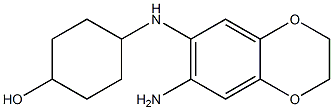 4-[(7-amino-2,3-dihydro-1,4-benzodioxin-6-yl)amino]cyclohexan-1-ol Structure