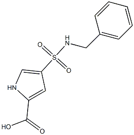 4-[(benzylamino)sulfonyl]-1H-pyrrole-2-carboxylic acid Structure