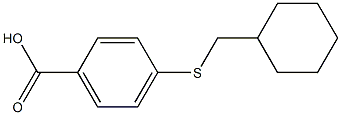 4-[(cyclohexylmethyl)sulfanyl]benzoic acid Struktur