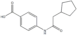 4-[(cyclopentylacetyl)amino]benzoic acid Structure