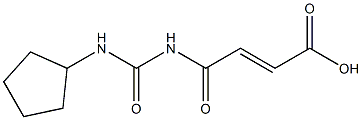 4-[(cyclopentylcarbamoyl)amino]-4-oxobut-2-enoic acid 结构式