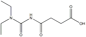 4-[(diethylcarbamoyl)amino]-4-oxobutanoic acid,,结构式