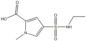 4-[(ethylamino)sulfonyl]-1-methyl-1H-pyrrole-2-carboxylic acid Struktur