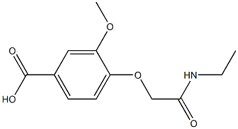 4-[(ethylcarbamoyl)methoxy]-3-methoxybenzoic acid