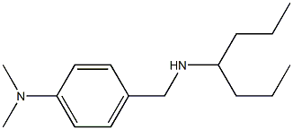 4-[(heptan-4-ylamino)methyl]-N,N-dimethylaniline,,结构式