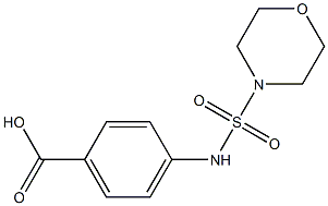 4-[(morpholine-4-sulfonyl)amino]benzoic acid 结构式