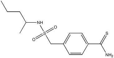 4-[(pentan-2-ylsulfamoyl)methyl]benzene-1-carbothioamide Structure