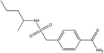  4-[(pentan-2-ylsulfamoyl)methyl]benzene-1-carbothioamide