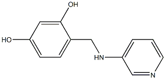4-[(pyridin-3-ylamino)methyl]benzene-1,3-diol Structure
