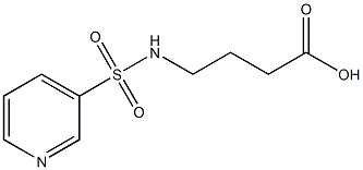 4-[(pyridin-3-ylsulfonyl)amino]butanoic acid 结构式