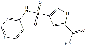 4-[(pyridin-4-ylamino)sulfonyl]-1H-pyrrole-2-carboxylic acid,,结构式