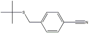 4-[(tert-butylsulfanyl)methyl]benzonitrile Struktur