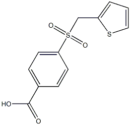 4-[(thien-2-ylmethyl)sulfonyl]benzoic acid Structure