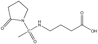 4-[1-(2-oxopyrrolidin-1-yl)acetamido]butanoic acid 结构式