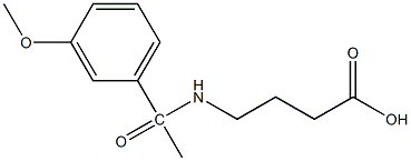 4-[1-(3-methoxyphenyl)acetamido]butanoic acid Struktur