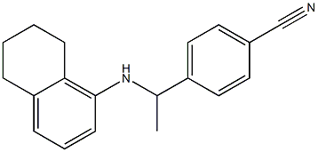 4-[1-(5,6,7,8-tetrahydronaphthalen-1-ylamino)ethyl]benzonitrile Struktur