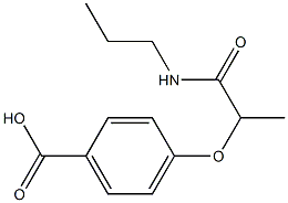 4-[1-(propylcarbamoyl)ethoxy]benzoic acid 结构式