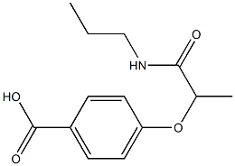 4-[1-(propylcarbamoyl)ethoxy]benzoic acid Structure