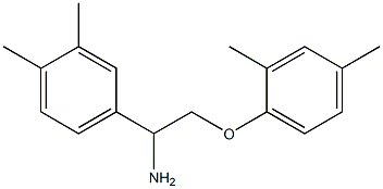 4-[1-amino-2-(2,4-dimethylphenoxy)ethyl]-1,2-dimethylbenzene 结构式