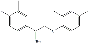 4-[1-amino-2-(2,4-dimethylphenoxy)ethyl]-1,2-dimethylbenzene,,结构式