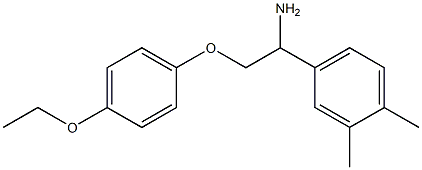 4-[1-amino-2-(4-ethoxyphenoxy)ethyl]-1,2-dimethylbenzene 结构式