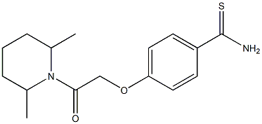 4-[2-(2,6-dimethylpiperidin-1-yl)-2-oxoethoxy]benzene-1-carbothioamide|