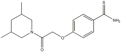 4-[2-(3,5-dimethylpiperidin-1-yl)-2-oxoethoxy]benzene-1-carbothioamide