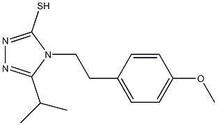 4-[2-(4-methoxyphenyl)ethyl]-5-(propan-2-yl)-4H-1,2,4-triazole-3-thiol 结构式