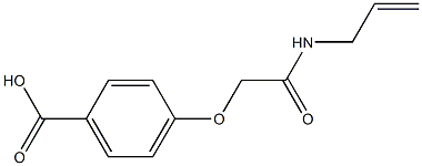 4-[2-(allylamino)-2-oxoethoxy]benzoic acid 结构式