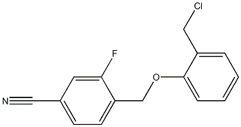 4-[2-(chloromethyl)phenoxymethyl]-3-fluorobenzonitrile