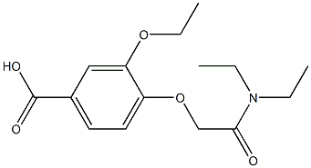 4-[2-(diethylamino)-2-oxoethoxy]-3-ethoxybenzoic acid Structure