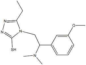 4-[2-(dimethylamino)-2-(3-methoxyphenyl)ethyl]-5-ethyl-4H-1,2,4-triazole-3-thiol